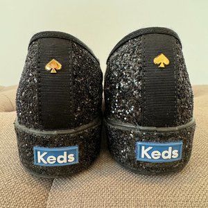 Keds x kate spade new york Triple Decker All Over Glitter - Black - Size 9